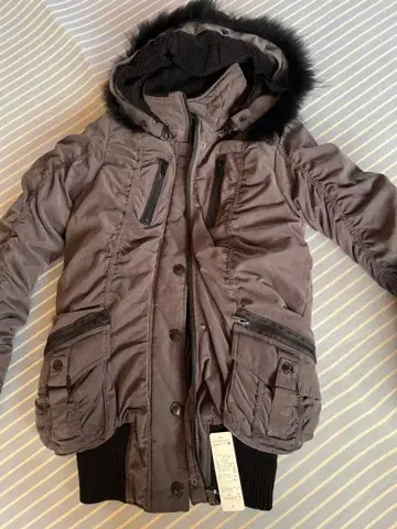 [ 사이즈 M ] 밀리터리 자켓 그레이 퍼 포함