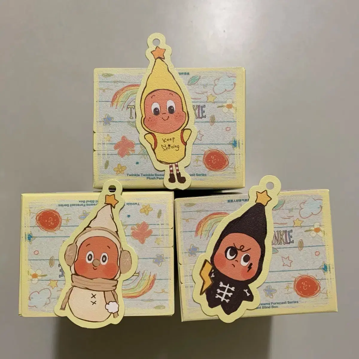 Sealed) POP MART Little Star Weather Forecast Snowman Lightning Sunshine Running with Sunshine