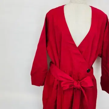 노블 엣 내추럴(NetN) 레드 랩 코트 3L 마 혼방