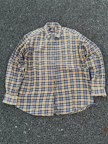 WELTER 체크 무늬 플란넬 셔츠 90s