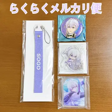 아이나나 캔뱃지 아크릴 스탠드 스트랩 오오사카 소고 [새상품] 4개 세트