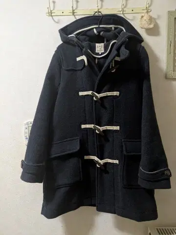 사만사 모스모스 울 더플 코트 다크 네이비