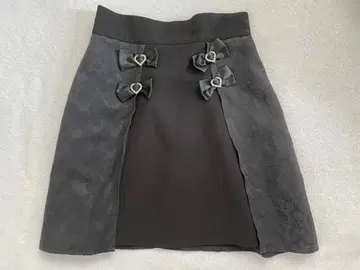 [ 허니 시나몬 ] 리본 사다리꼴 스커트 허니 시나몬