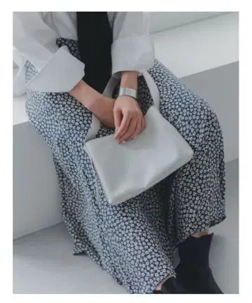 [ 북유럽 생활 잡화점 ] 천연 가죽 숄더백 화이트