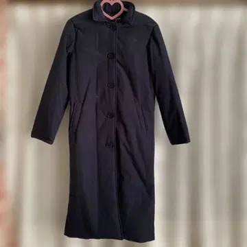 SMILE ORCHID 네이비 롱 코트