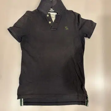 Abercrombie & Fitch 그레이 피케 셔츠