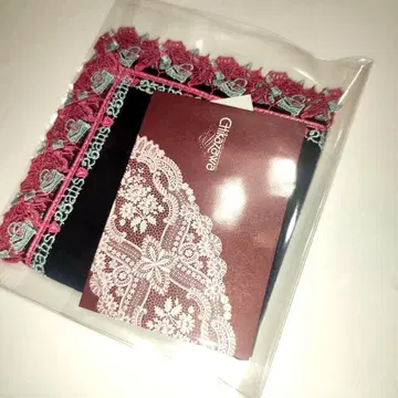 25ans x 긴자와 레이스점 타월 손수건 네이비