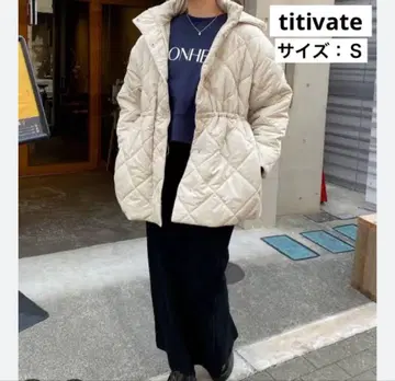 titivate 베이지 퀼팅 자켓 S