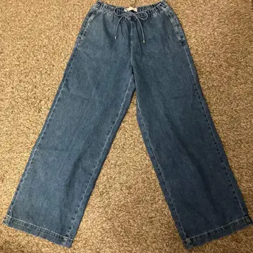 ZARA 와이드 레그 데님 팬츠 S 사이즈