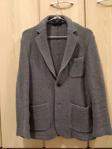 SHIPS 니트 블레이저 블루 그레이