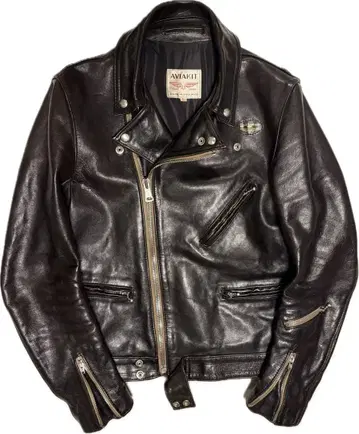 루이스 레더 441T 베지 카우 블랙 니트 나일론 오벌 패치 40