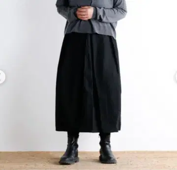 미즈이로 인드 코듀로이 코쿤 롱 스커트 허리밴딩