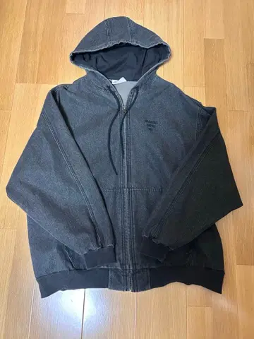 다크 그레이 풀 집업 후드티