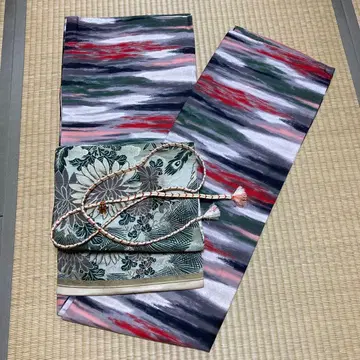 앤티크 기모노 메이센 크리스마스 컬러 크리스마스 코디