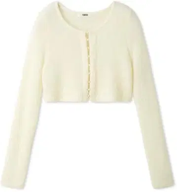 퍼퍼 샤이니 페더 가디건