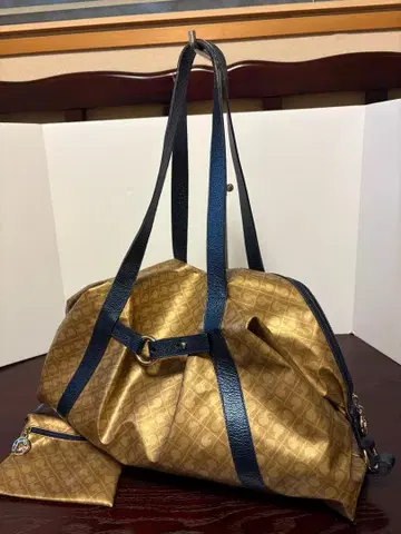 게라르디니 GHERARDINI 보스턴 백 골드 계열 x 그린 새상품급