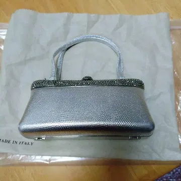 RODO 파티 백 이탈리아제 반짝이 실버