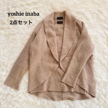 [ 요시에 이나바 ] yoshie inaba 니트 앙상블 베이지 M