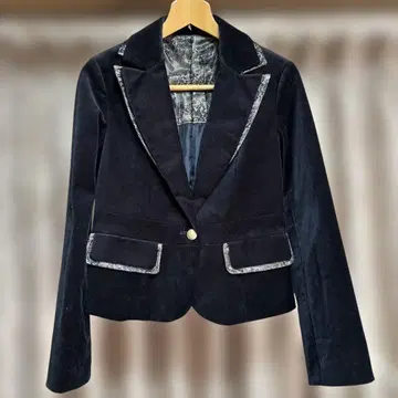 네이비 벨벳 자켓 2호(S에서 M)