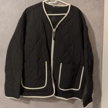 ZARA 블랙 퀼팅 자켓 L