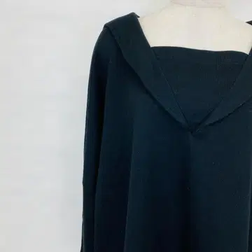 n'Or 세일러 카라 오버 사이즈 상의 F 블랙