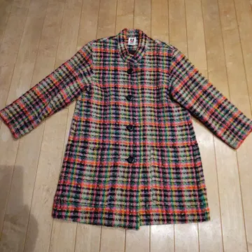 BALLY 체크 무늬 코트 멀티 컬러