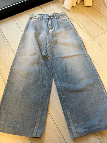 SERGE 라이트 블루 와이드 레그 데님 팬츠