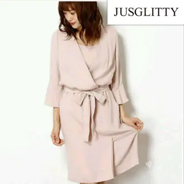 JUSGLITTY 저스길리티 카슈쿨 드레이프감 셔츠 원피스