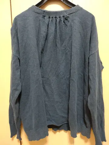 tumugu 긴팔 코튼 상의 네이비