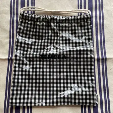 TEMBEA 깅엄 체크 복조리 백