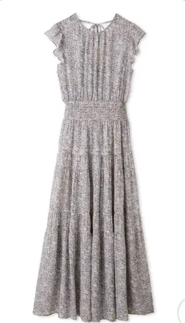 FRAY I.D 2way 새틴 스트라이프 프린트 원피스