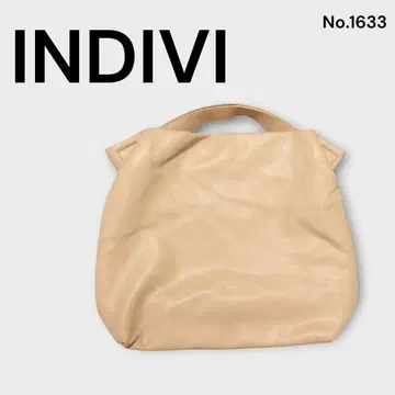 INDIVI 베이지 핸드백 클러치백 2WAY 소프트 가죽