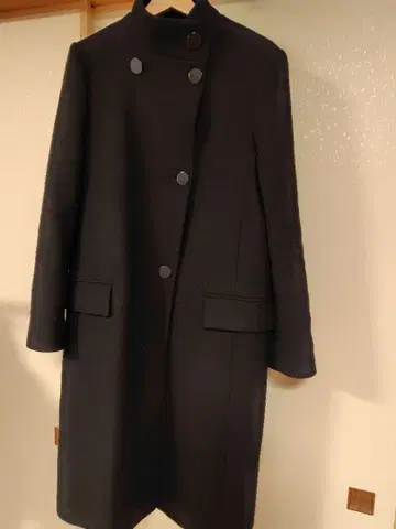 ZARA 블랙 롱 코트 더블 버튼