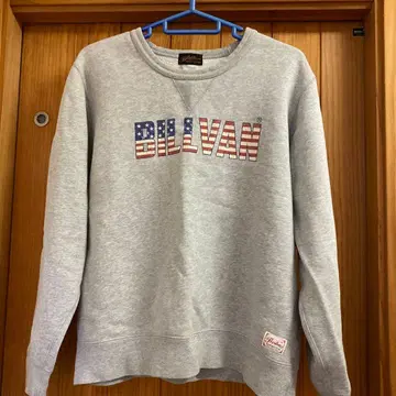 BILVAN 그레이 트레이닝복 미국 국기 프린트