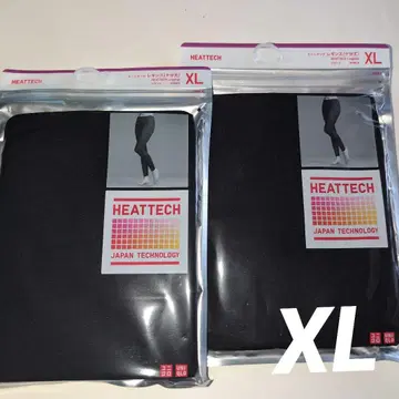 UNlQLO 히트텍 레깅스 10분 길이 XL 2개 Black