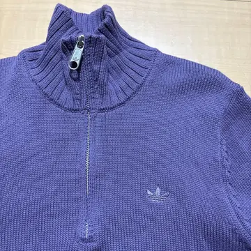 adidasoriginals 하프 지퍼 스웨터 퍼플 아디다스