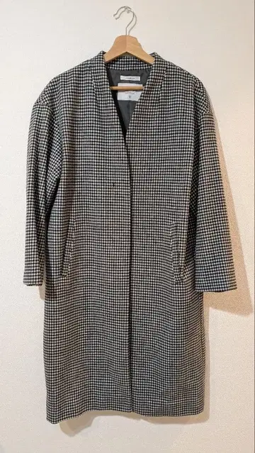 OPAQUE.CLIP 노카라 롱 코트 그레이 S