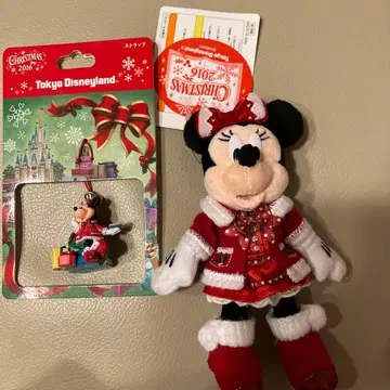 디즈니 크리스마스 2016 미니 인형 배지 (오류품) 스트랩