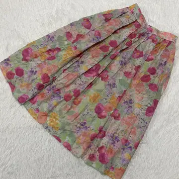 쿠미쿄쿠 플레어 스커트 핑크 2 오샤레