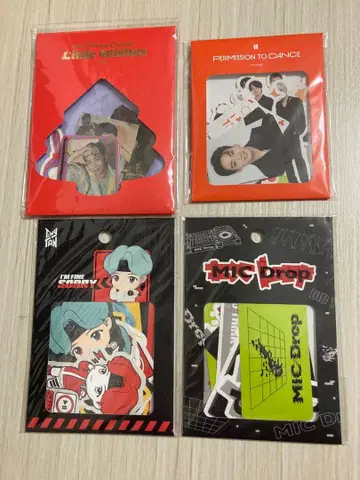 BTS 공식 스티커 세트 4종