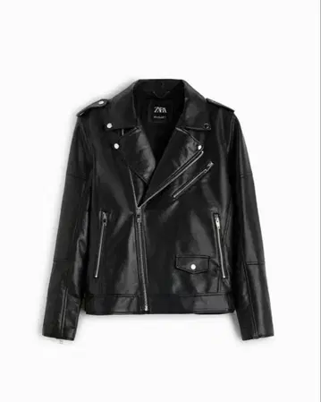 ZARA 블랙 더블 라이더 자켓