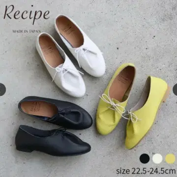 Recipe 아이보리 천연 가죽 신발 23.0cm