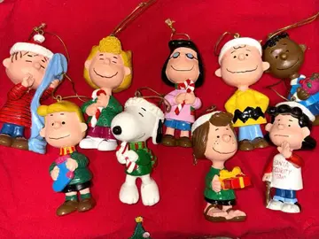 초레어 빈티지 스누피 크리스마스 오너먼트 세트