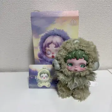 POP MART SKULLPANDA 스컬팬더 봉제 인형 펜던트 그린