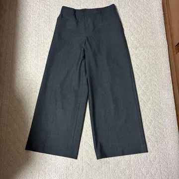 자유구 와이드 팬츠 그레이