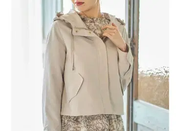 토코 클로젯 후드 플라워 레이스 부착 마운틴 파카 그레이지