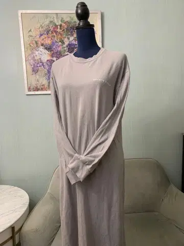 GELATO PIQUE 롱 원피스 그레이 룸웨어