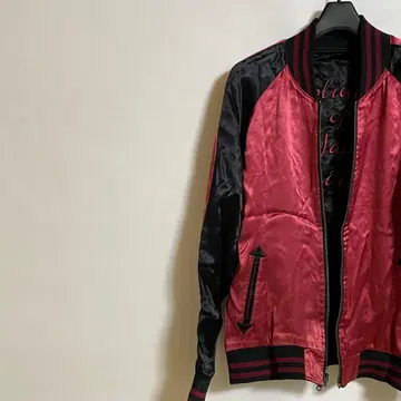 스카잔 리버서블 피닉스 자수 와인 레드 M 사이즈