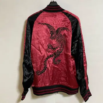 스카잔 리버서블 피닉스 자수 와인 레드 M 사이즈