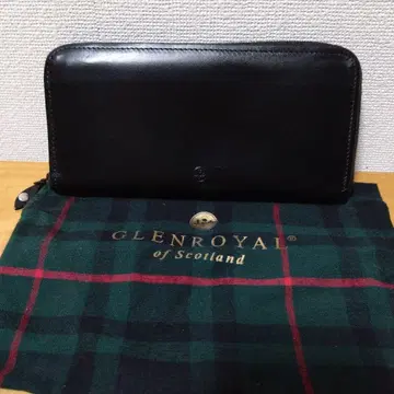 GLENROYAL 라운드 지퍼 장지갑